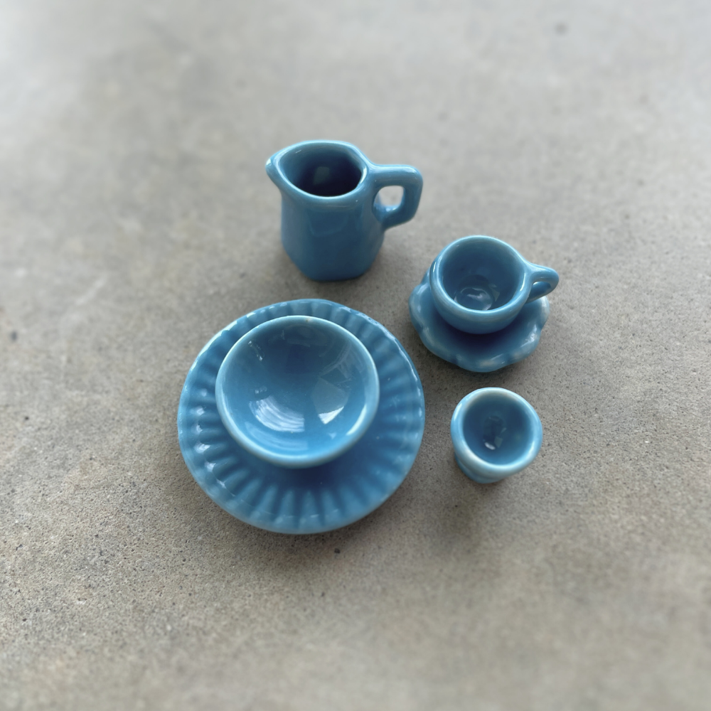 Ceramic Miniature Table Setting