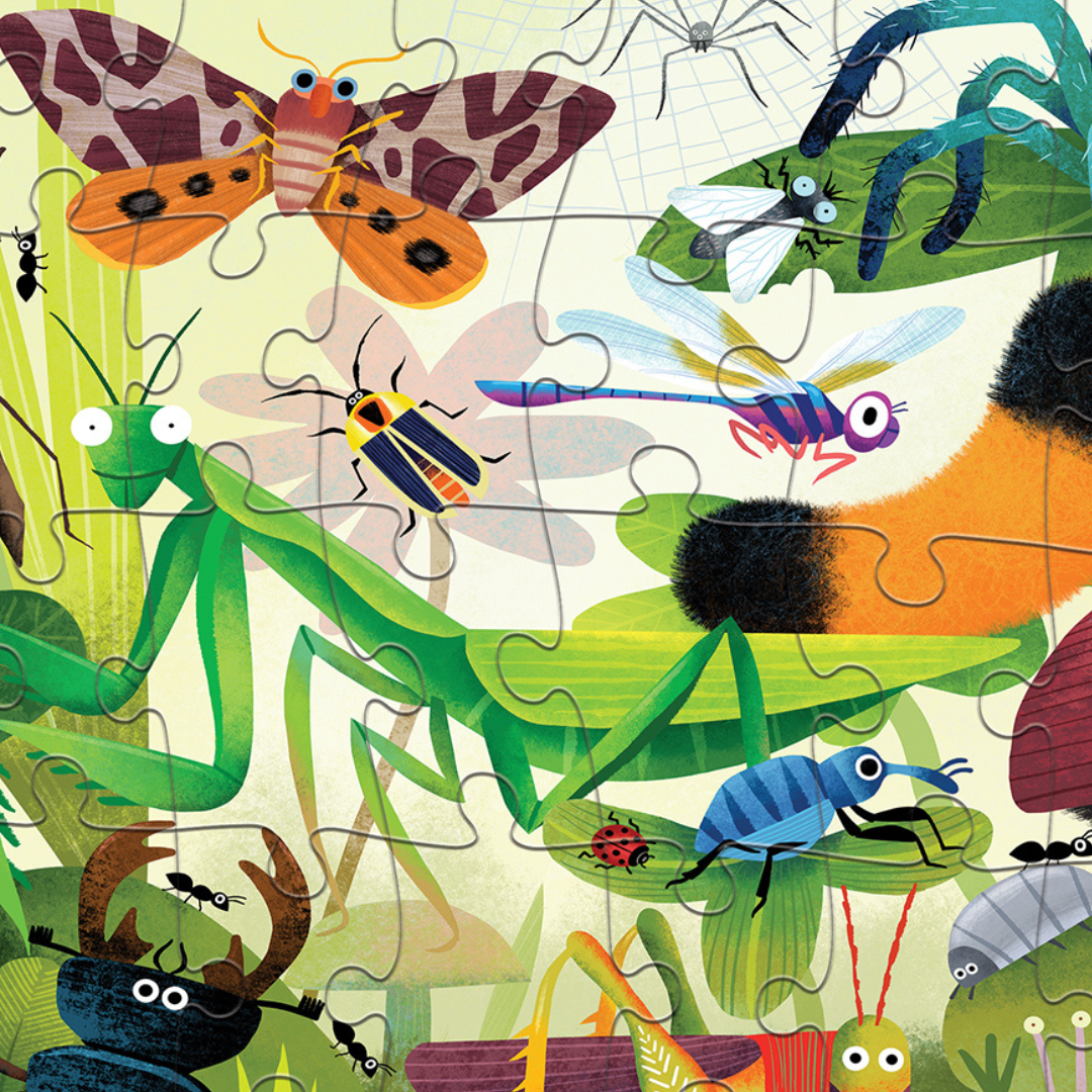 Holographic Puzzle Backyard Bugs 50 Piece