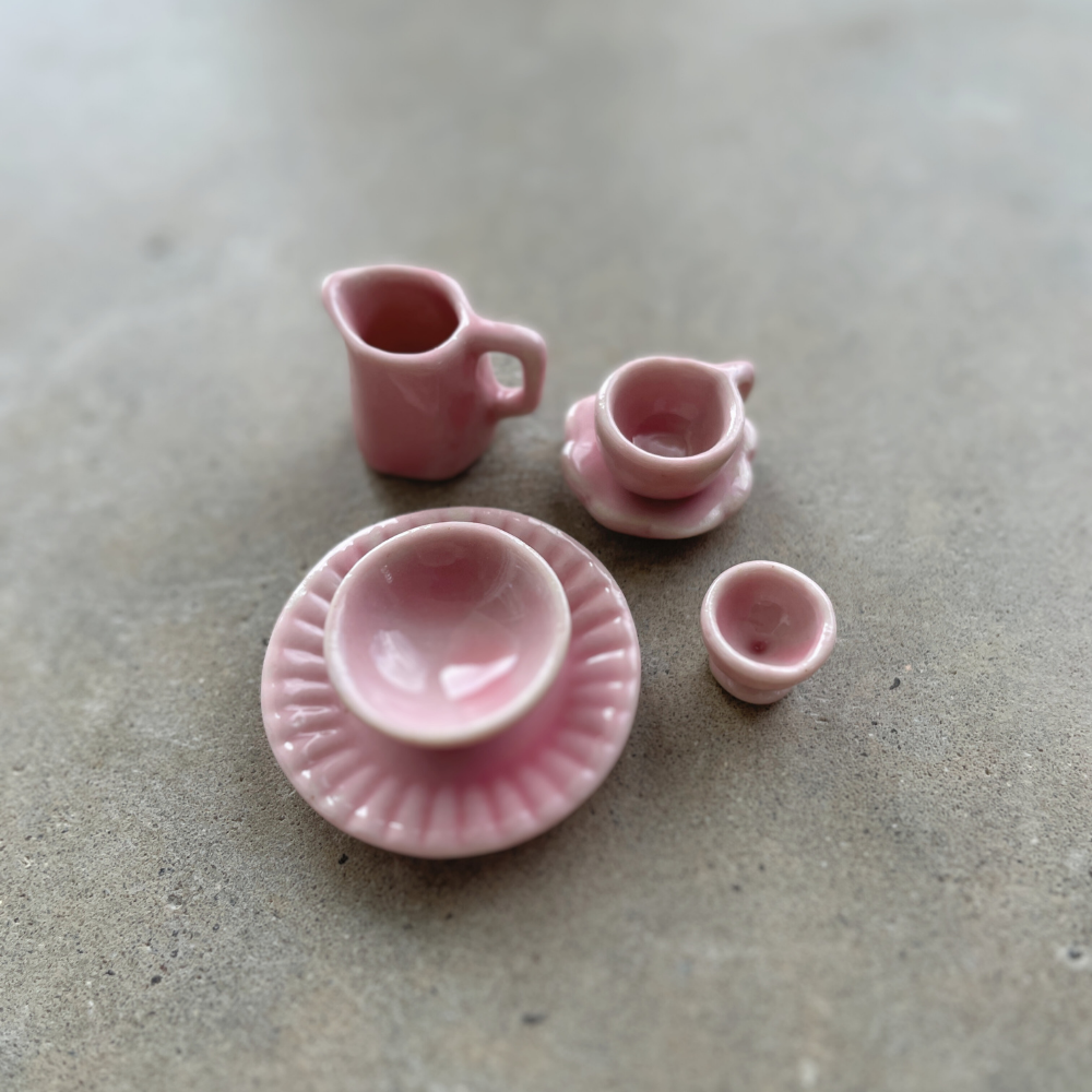 Ceramic Miniature Table Setting