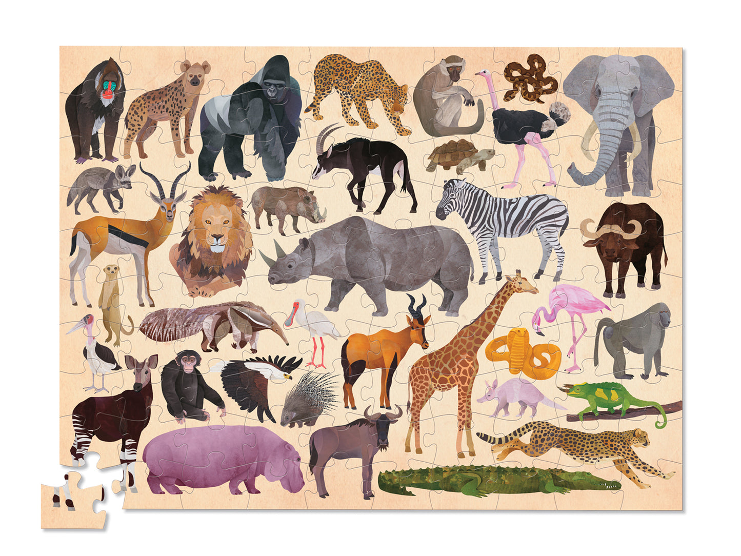 Wild Animal Puzzle 100 Piece