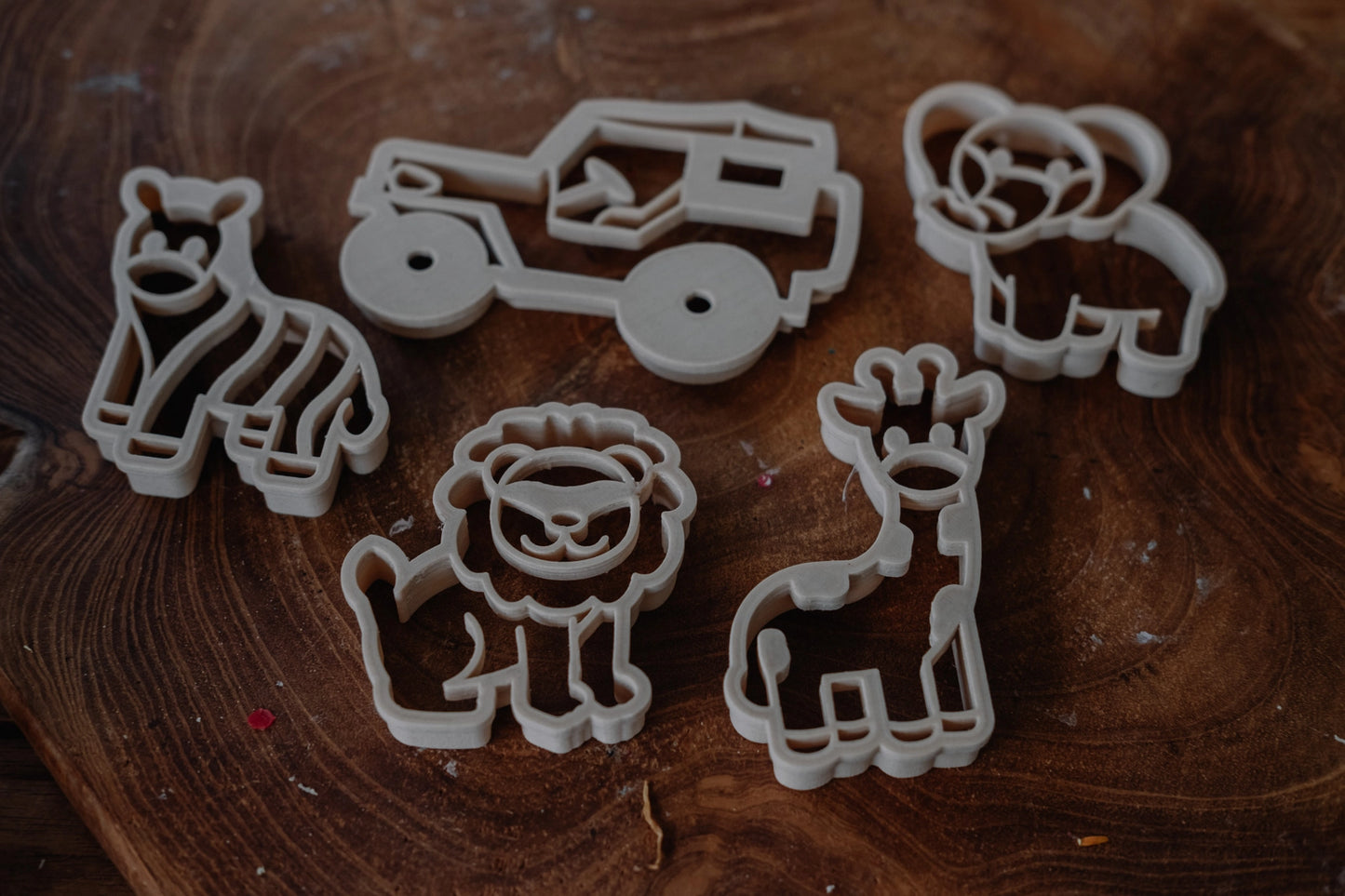 Safari Eco Playdough Cutter Set