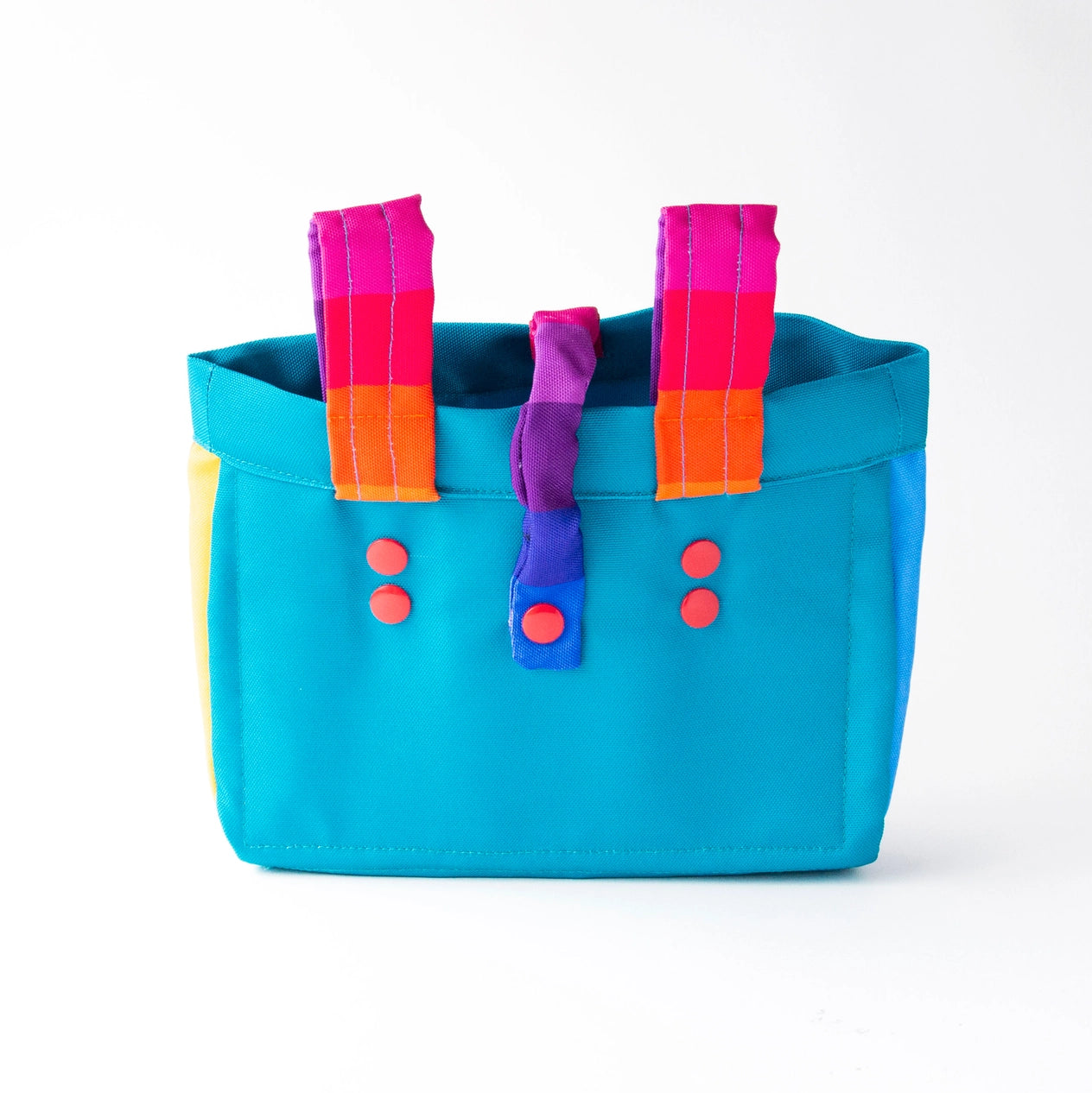 Bike & Scooter Front Canvas Basket | Rainbow