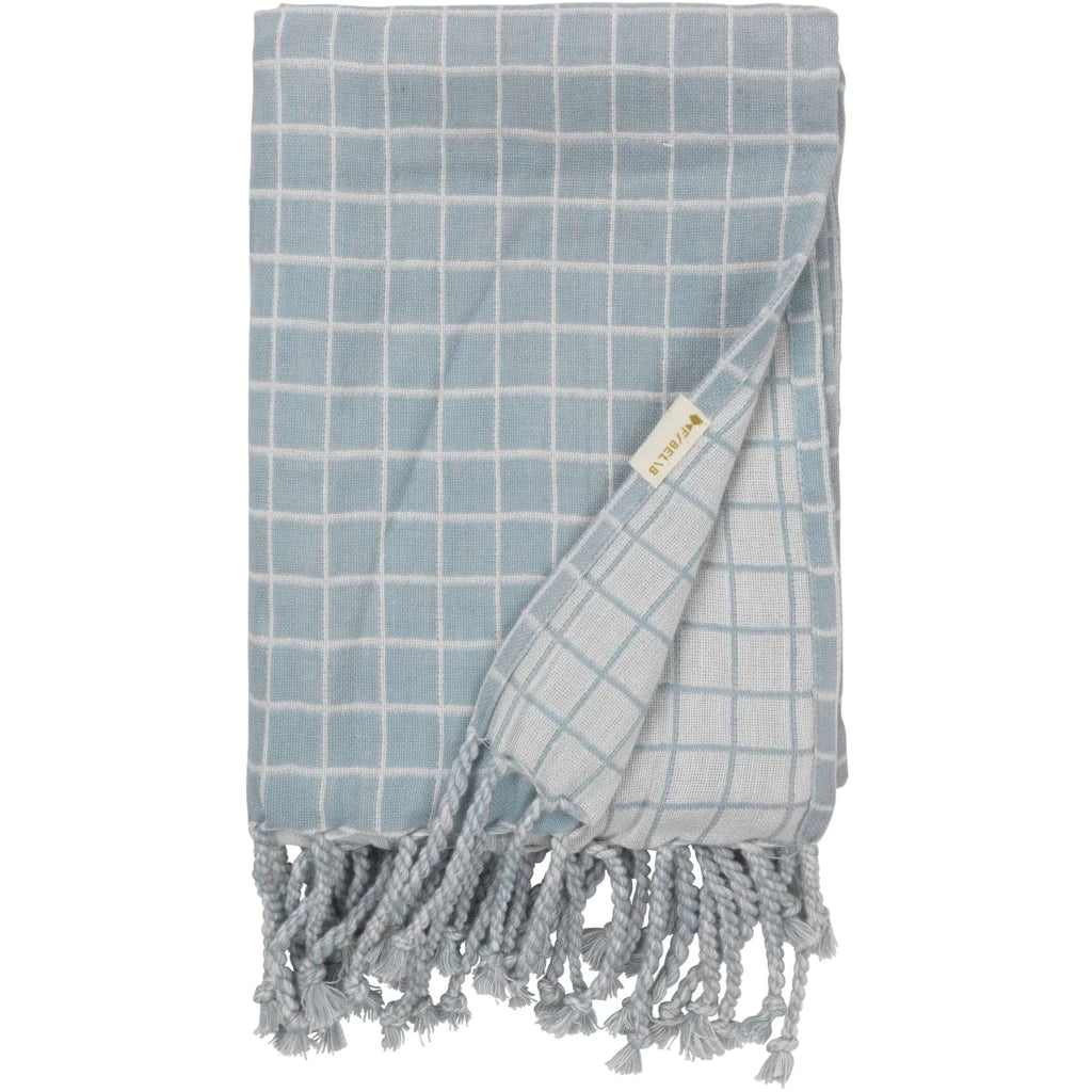Grid Baby Blanket | Cottage Blue