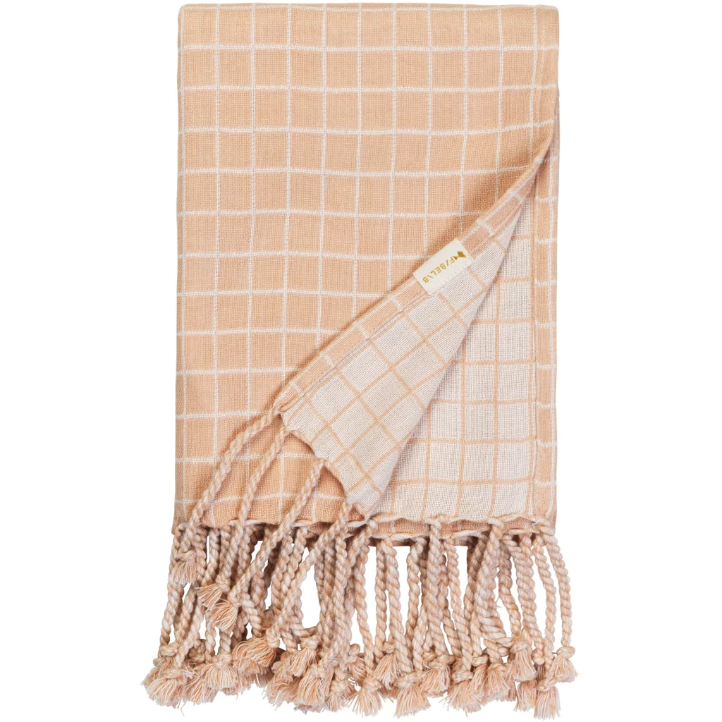 Grid Baby Blanket Dusty Rose Kuddly Kids
