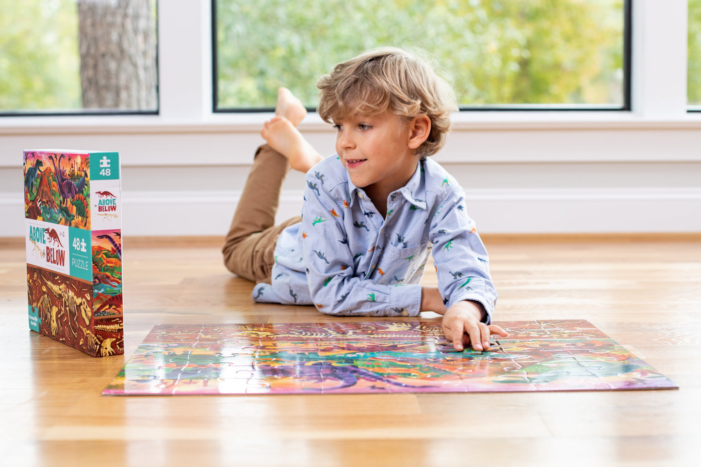 Above & Below Puzzle Dinosaur World 48 Piece