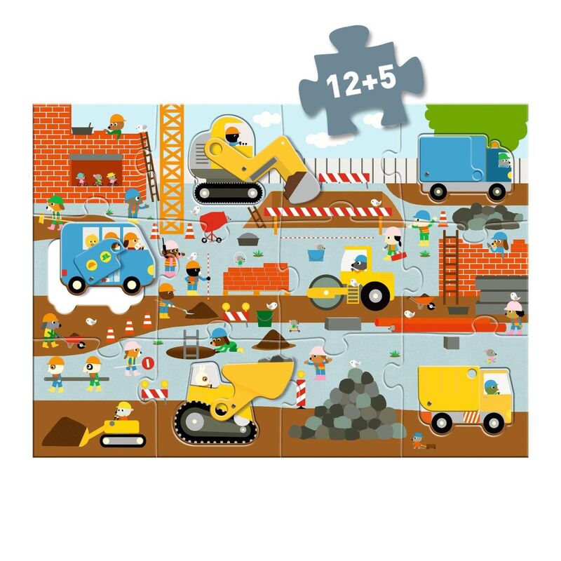 Construction Site 17 pc Giant Puzzle