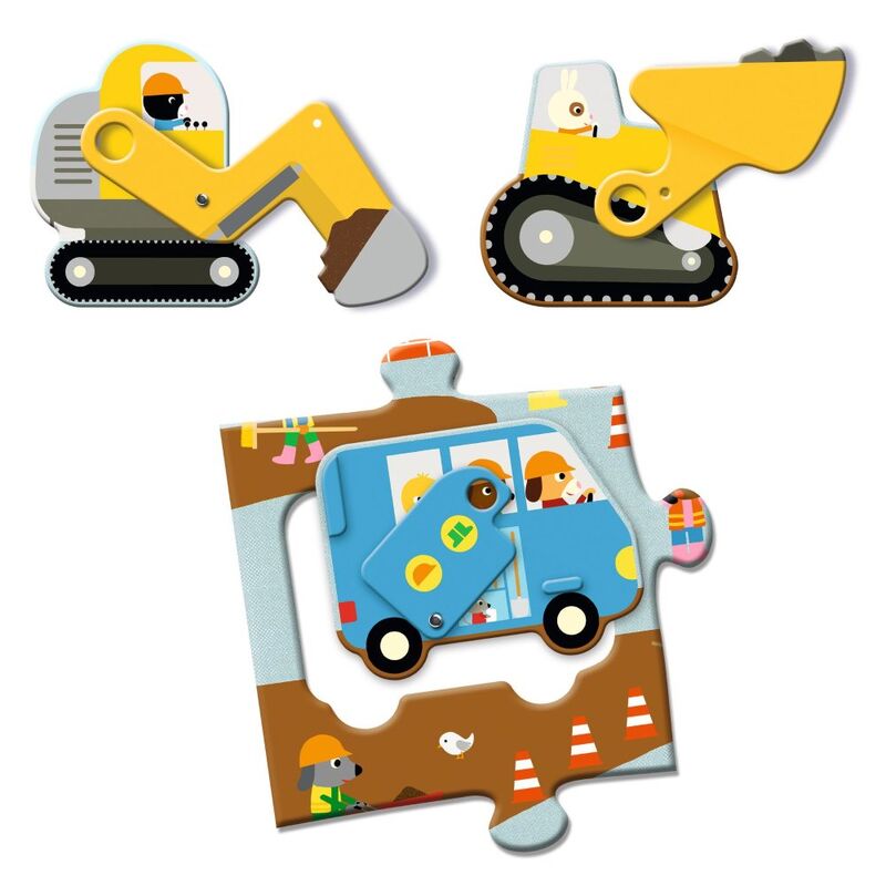 Construction Site 17 pc Giant Puzzle