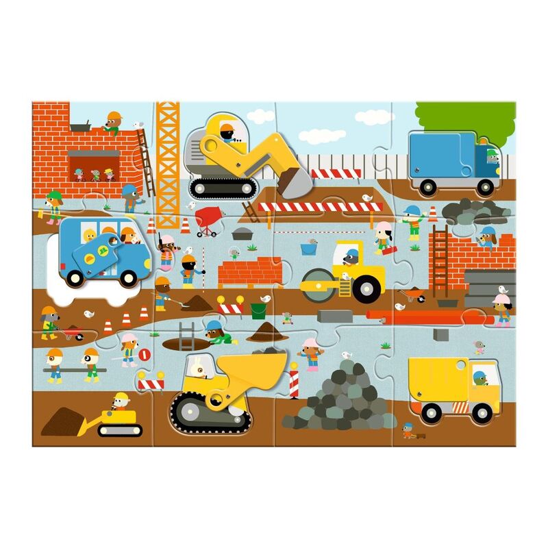 Construction Site 17 pc Giant Puzzle