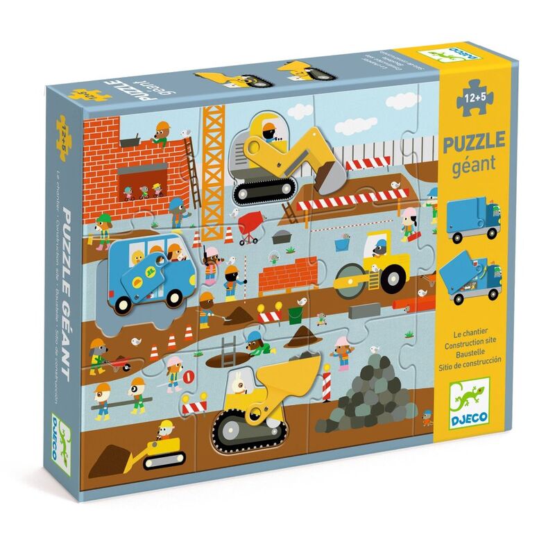 Construction Site 17 pc Giant Puzzle