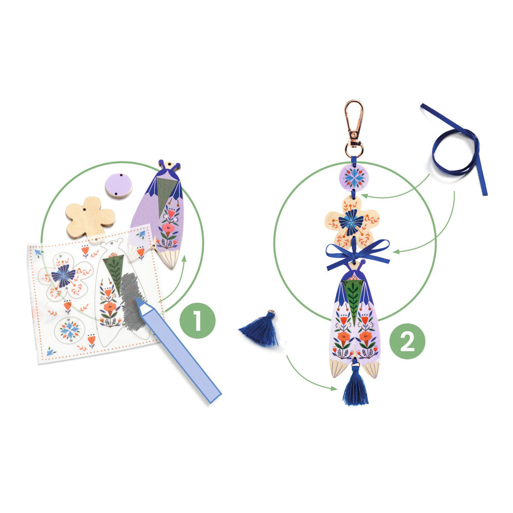 DIY Butterflies Bag Charms