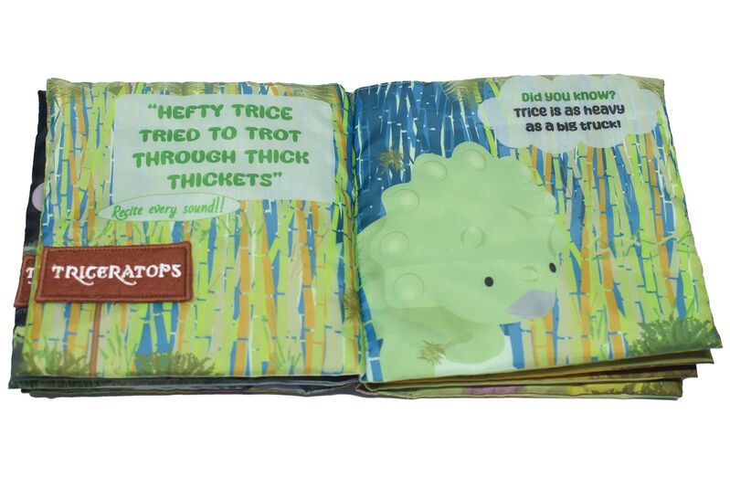 Dino Tongue Twisters Fabric Bathtime & Naptime Book