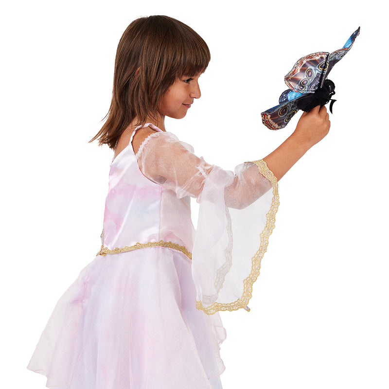 Blue Morpho Butterfly Finger Puppet