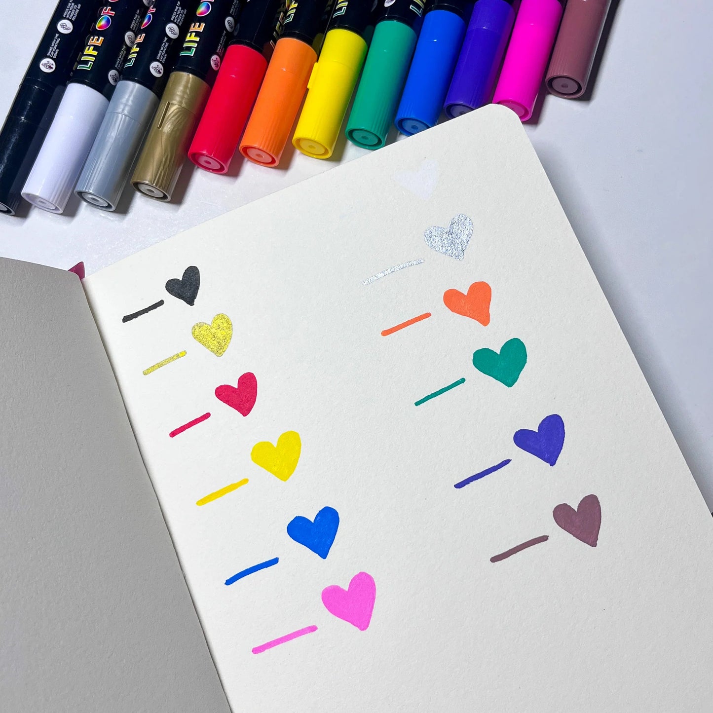 Medium Tip Acrylic Paint Pens | Classic Colours