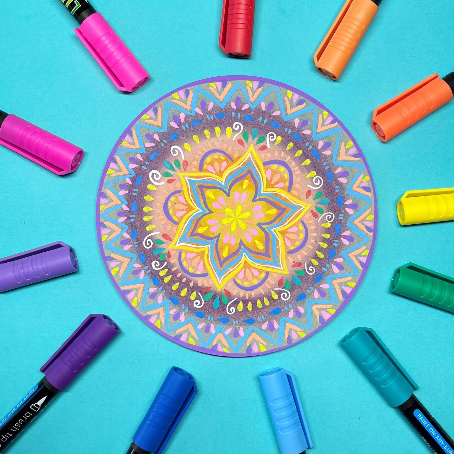 Brush Tip Acrylic Paint Pens | Vivid