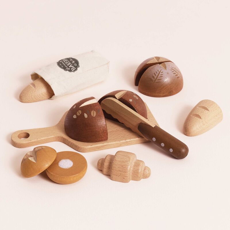 Bread, Loaf and Knife Set