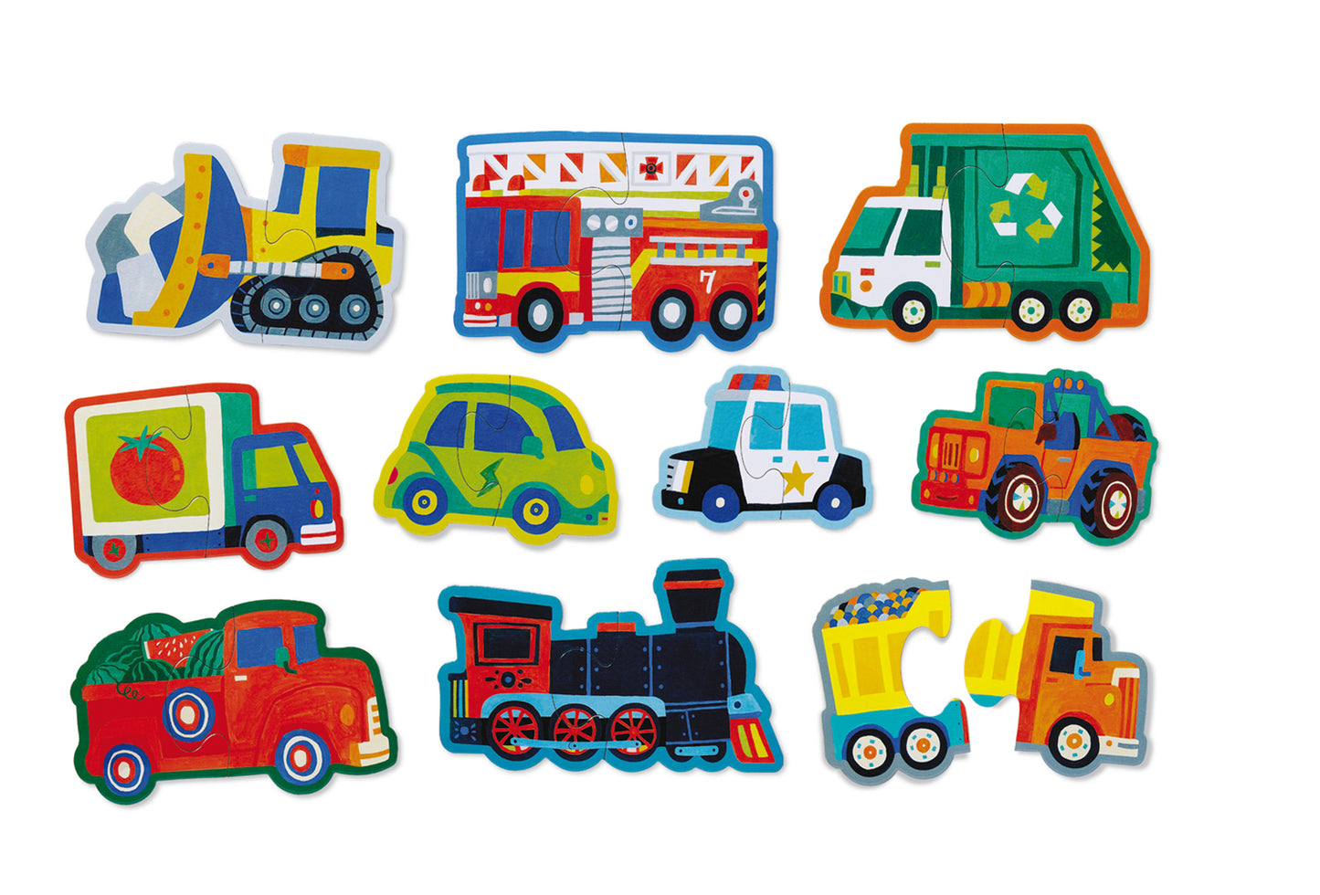 Lets Begin Puzzle Vehicles 2 Piece