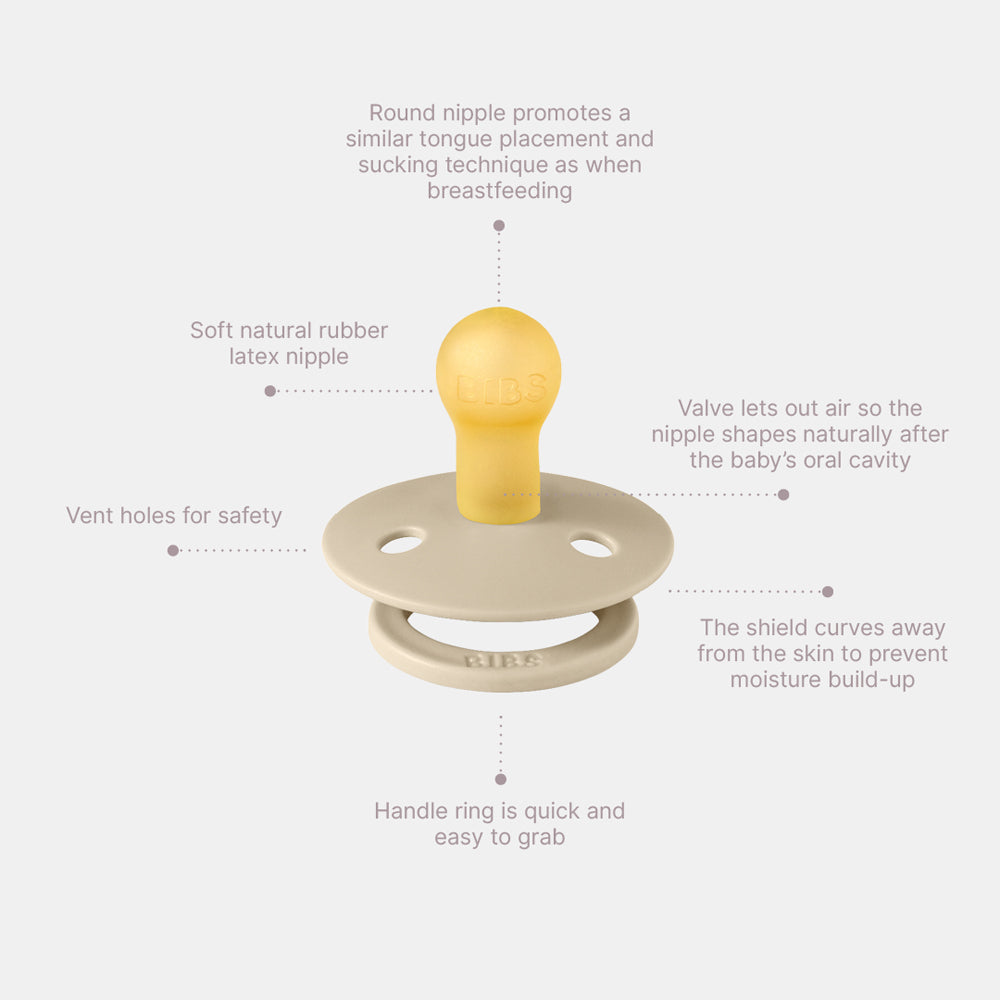 Colour Pacifier | Round | Vanilla