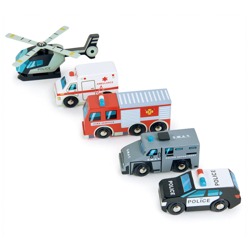Wooden Emergency Vehicles