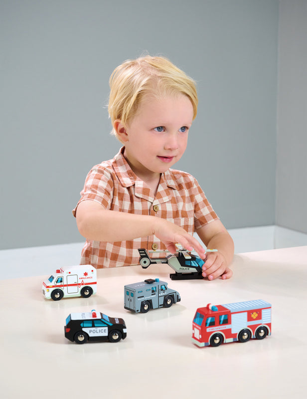 Wooden Emergency Vehicles