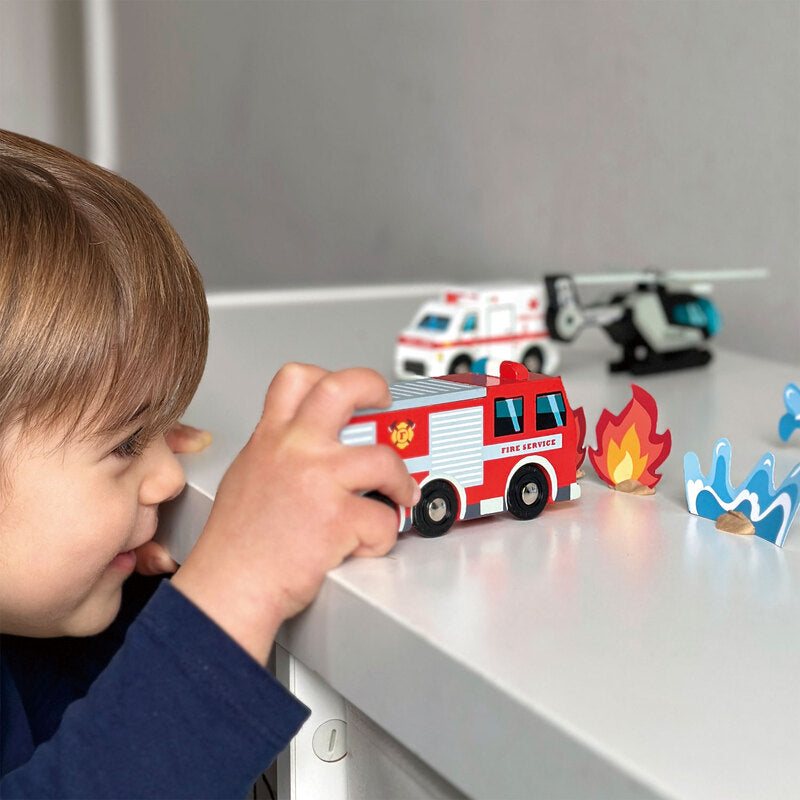 Wooden Emergency Vehicles