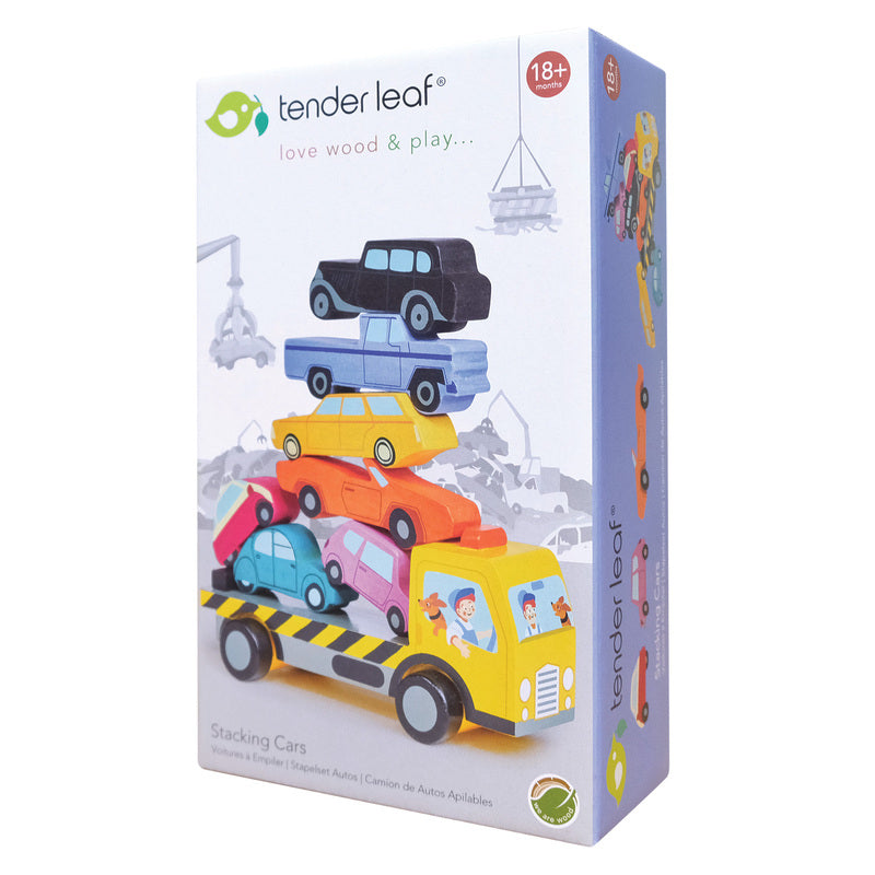 Wooden Stacking Cars
