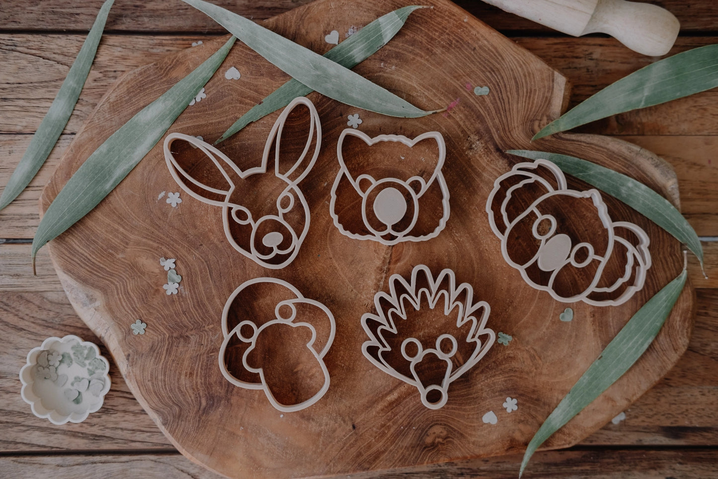 Aussie Animal Face Eco Playdough Cutter Set