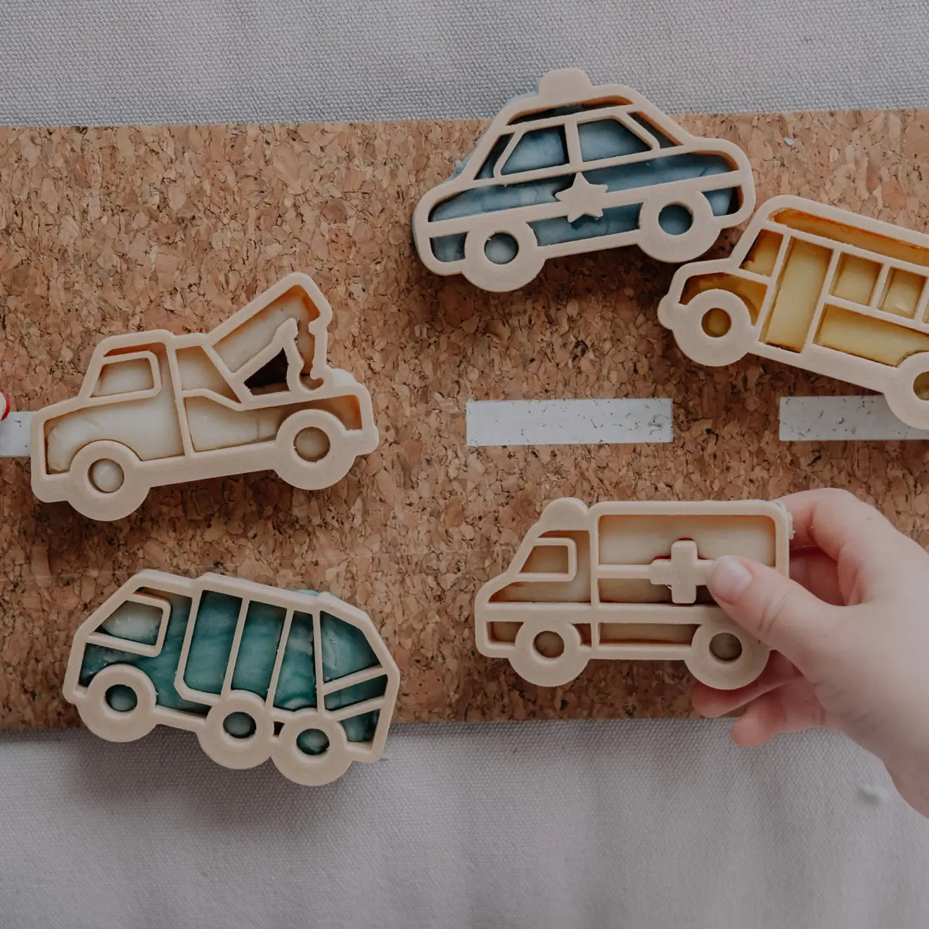 Service Vehicles Eco Playdough Cutter Set