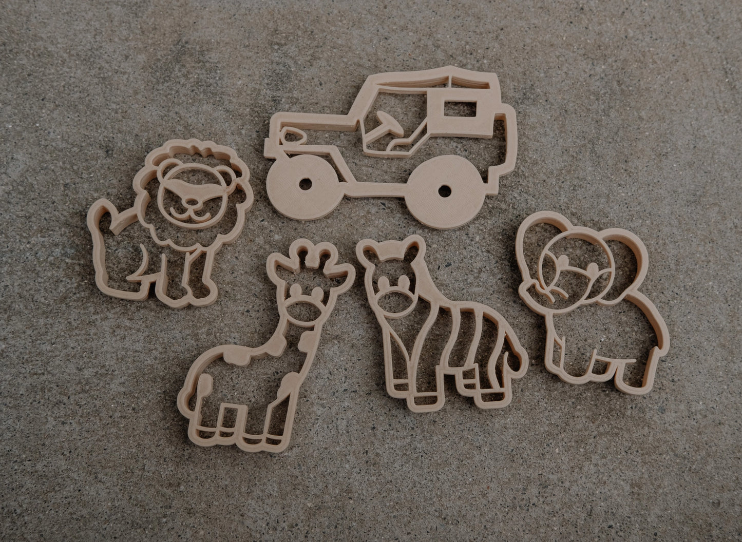 Safari Eco Playdough Cutter Set