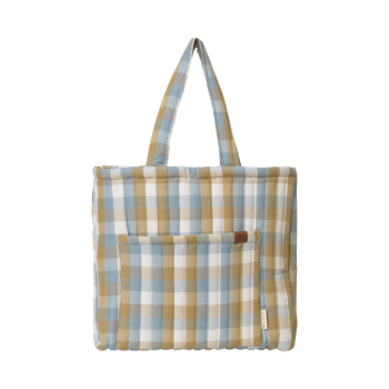 Quilted Tote Bag | Cottage Blue