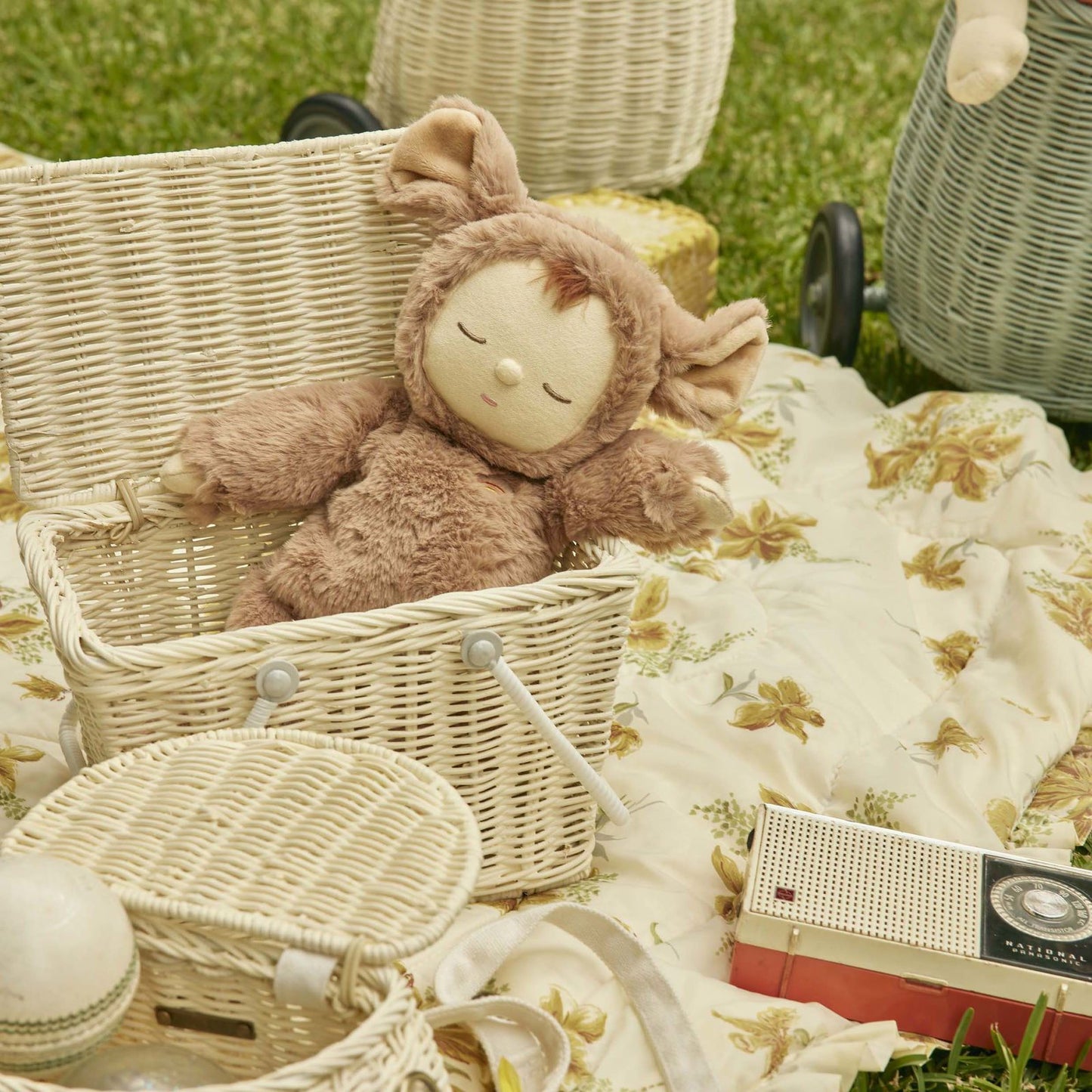 Piki Rattan Basket | Chalk