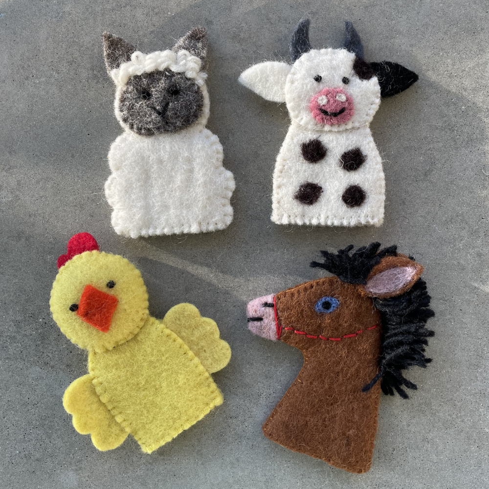 Finger Puppets Farm Animals Kuddly Kids