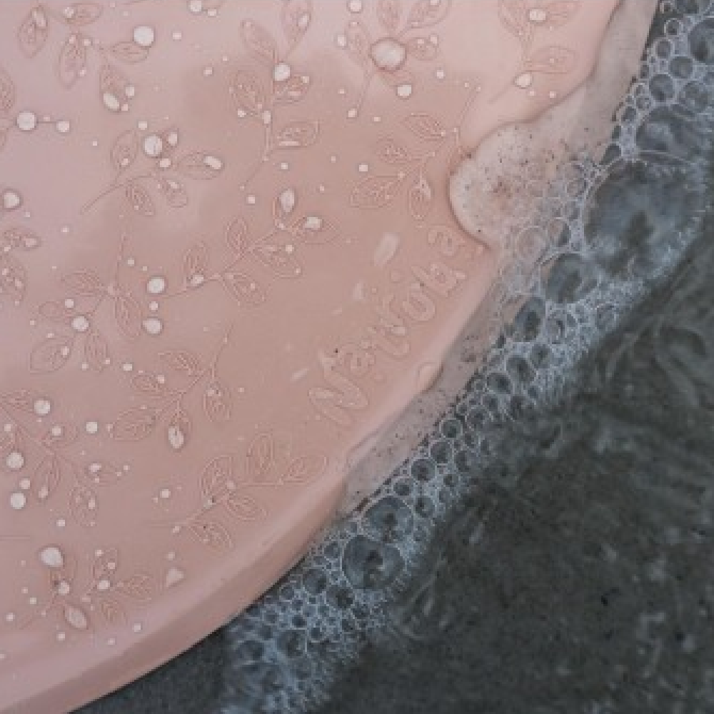 Natural Rubber Bath Mat Rose Kuddly Kids