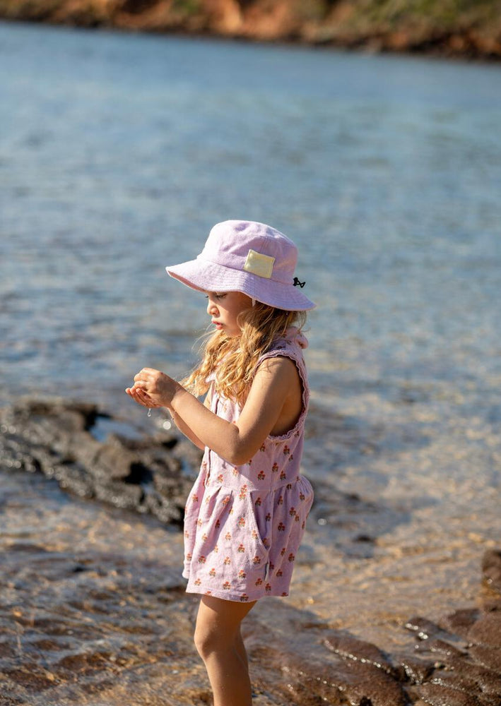 
                      
                        Terry Towelling Bucket Hat | Lavender
                      
                    