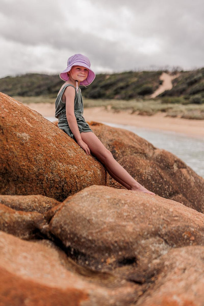 
                      
                        Terry Towelling Bucket Hat | Lavender
                      
                    