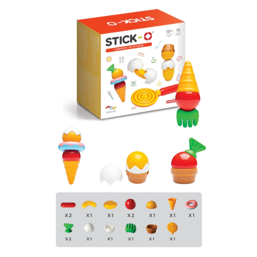 
                      
                        Stick-O Magnetic Pretend Play Cooking Set 16pc
                      
                    