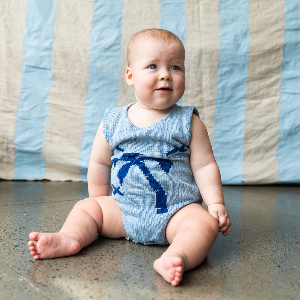 Lousia Romper Island Blue