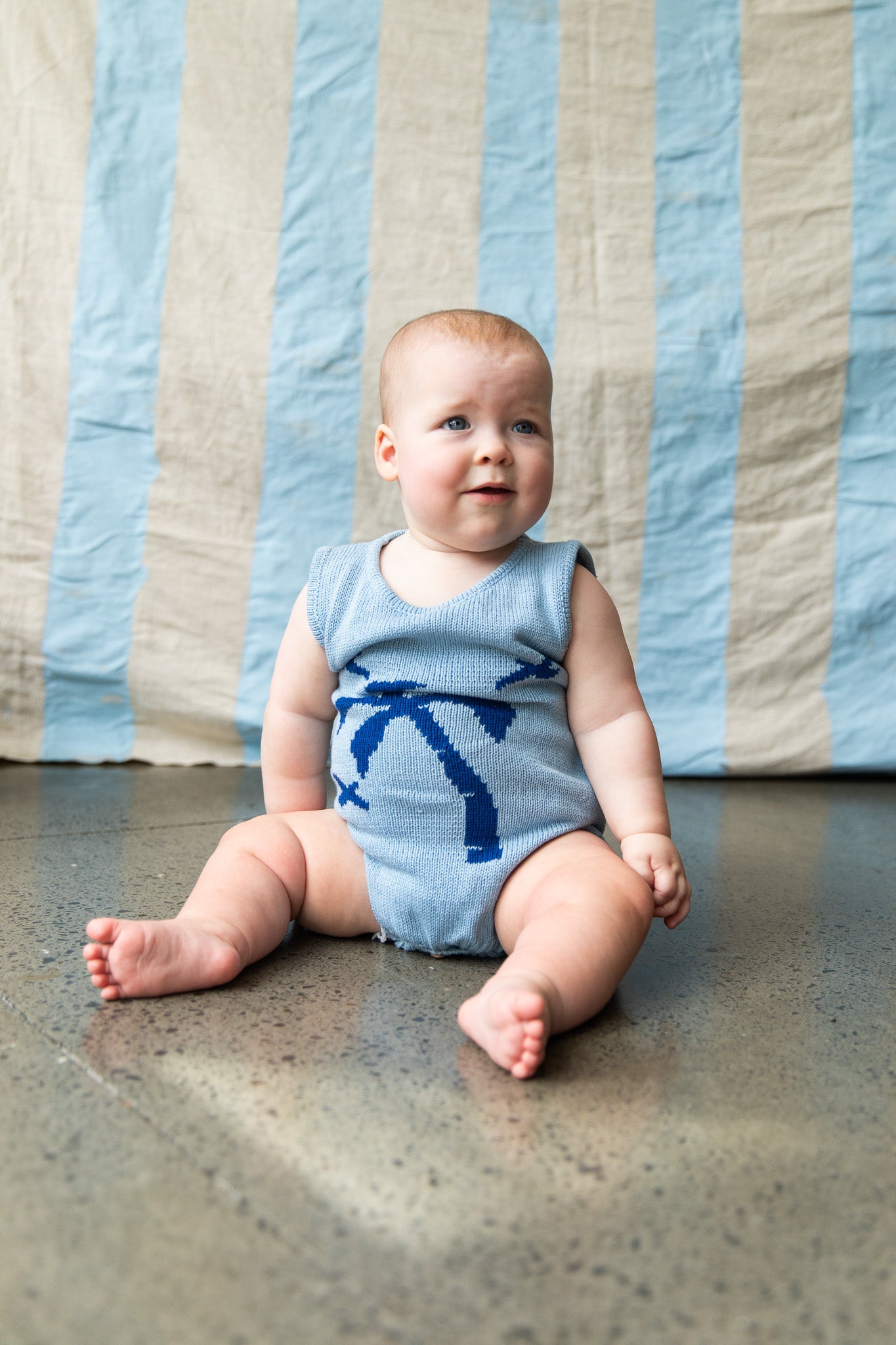 Lousia Romper Island Blue
