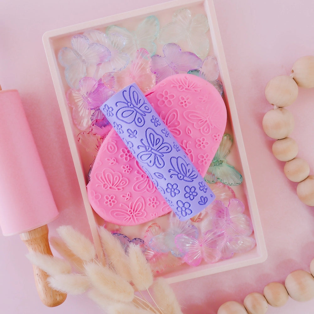Eco Textured Roller | Butterfly | Purple