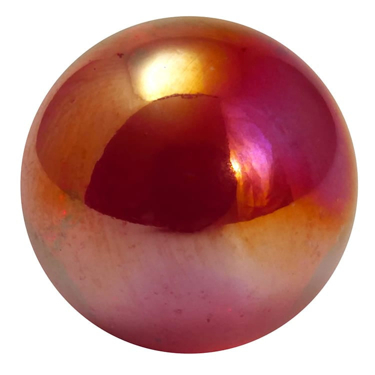 14mm Small Lustered Ruby Marble