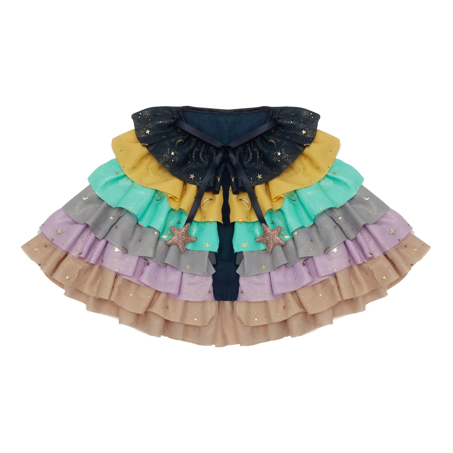 Rainbow Ruffle Cape