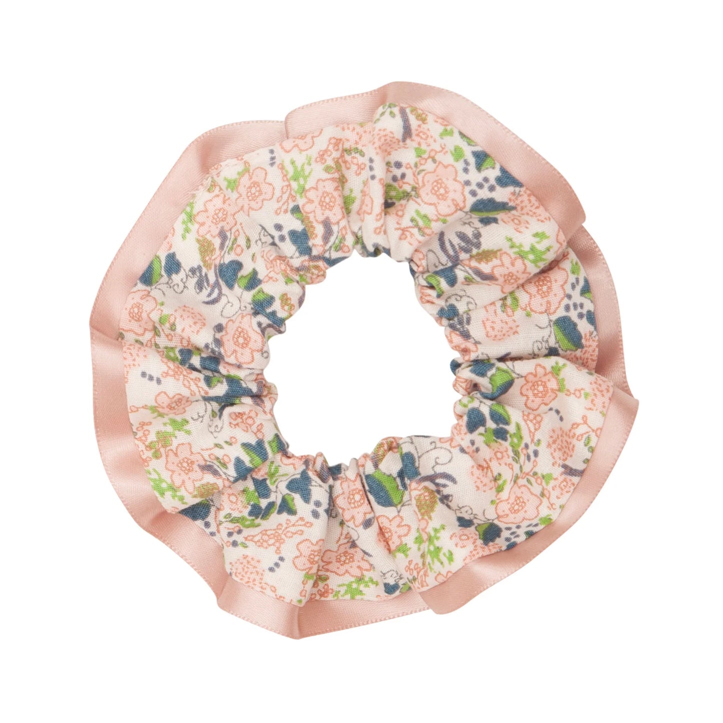 Peach Satin Edge Scrunchie