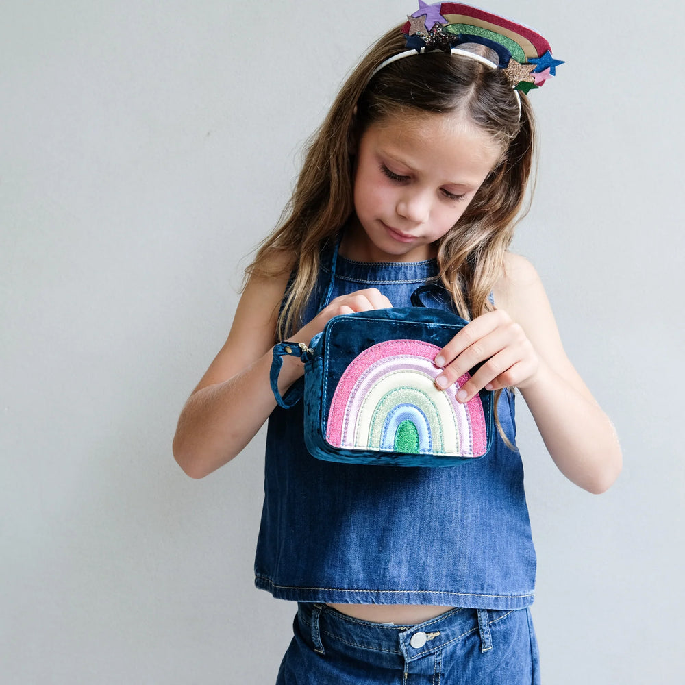 
                      
                        Radiant Rainbow Velvet Bag
                      
                    