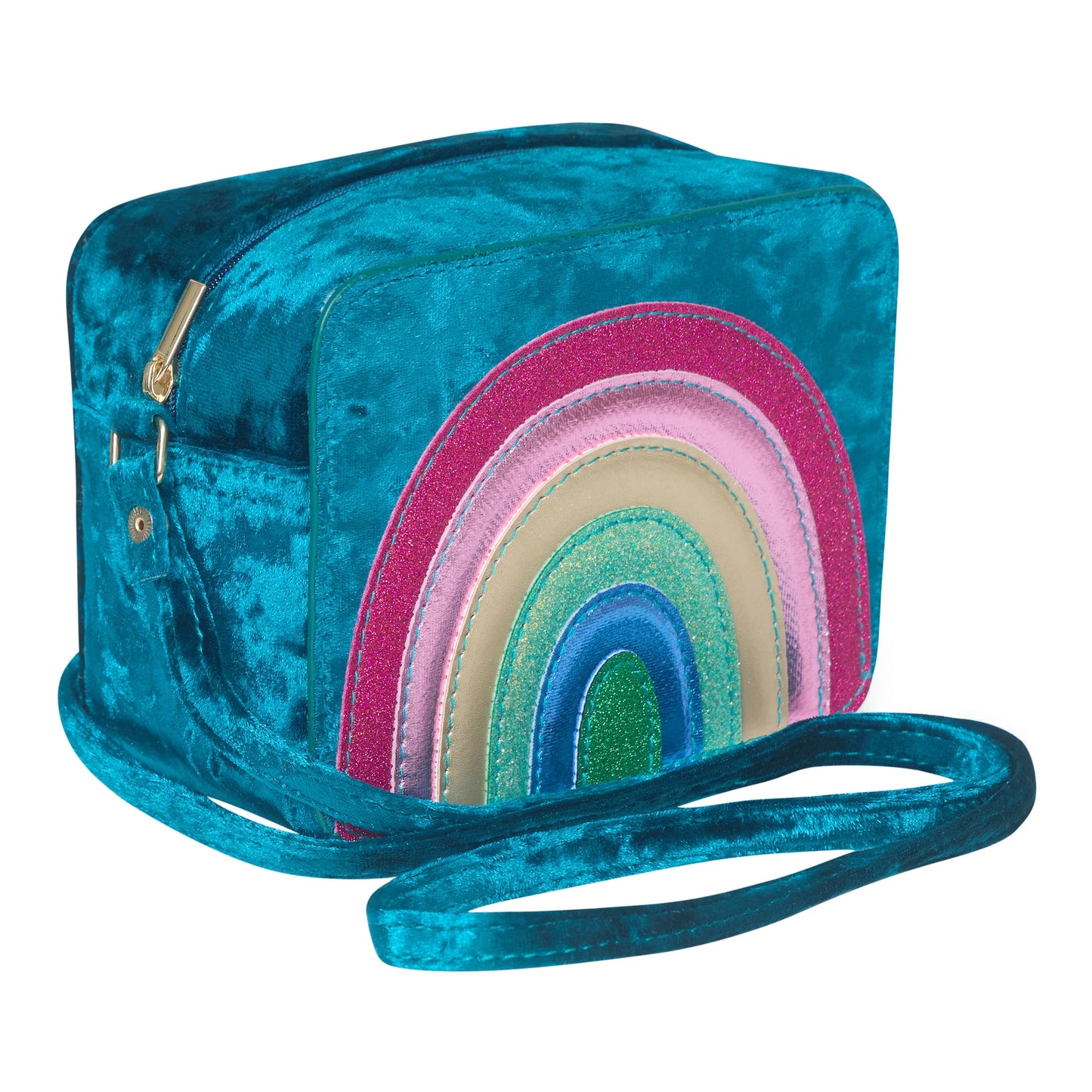 Radiant Rainbow Velvet Bag