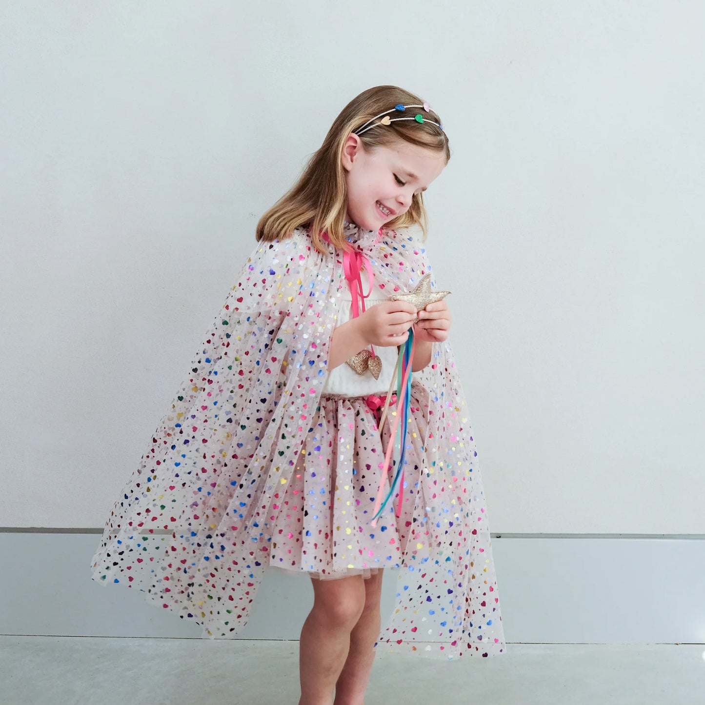 Rainbow Hearts Cape