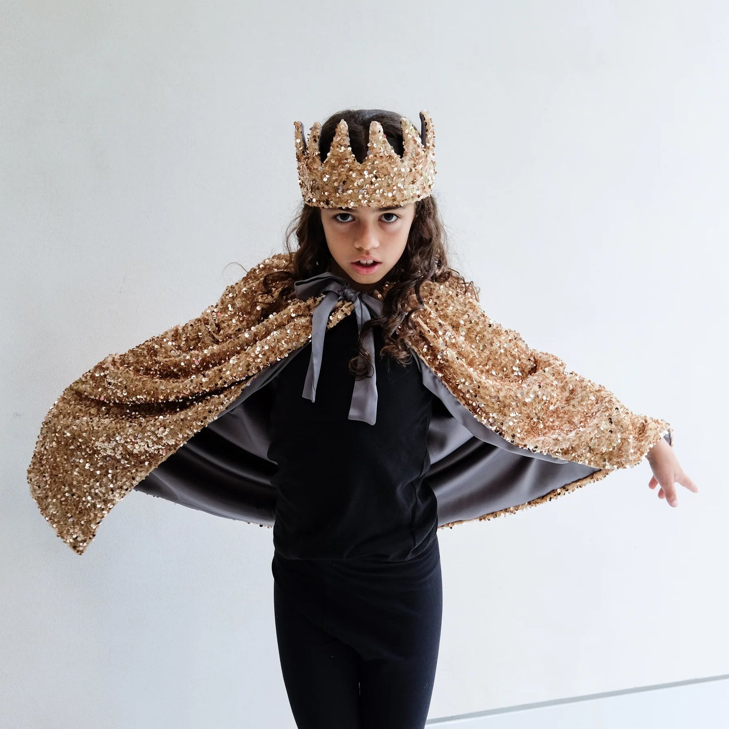 Gold Sequin Crown