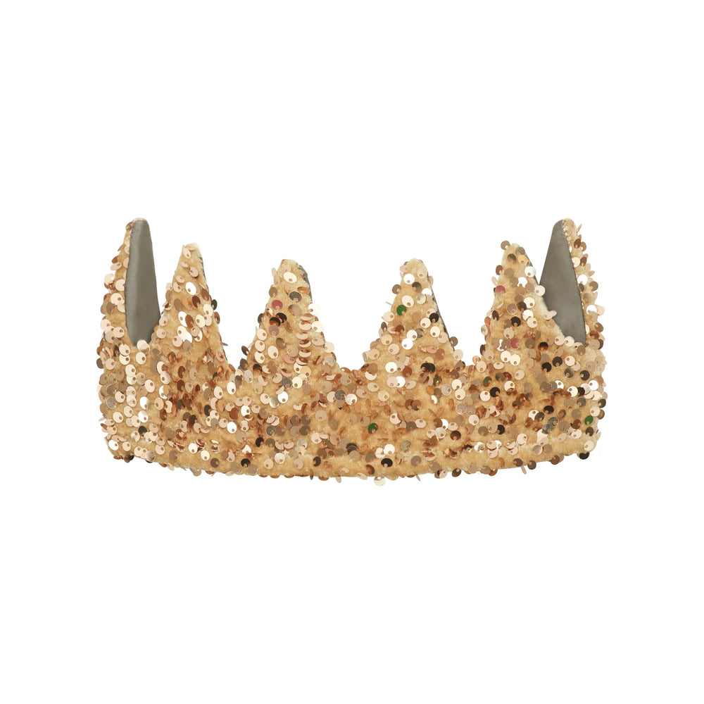 Gold Sequin Crown