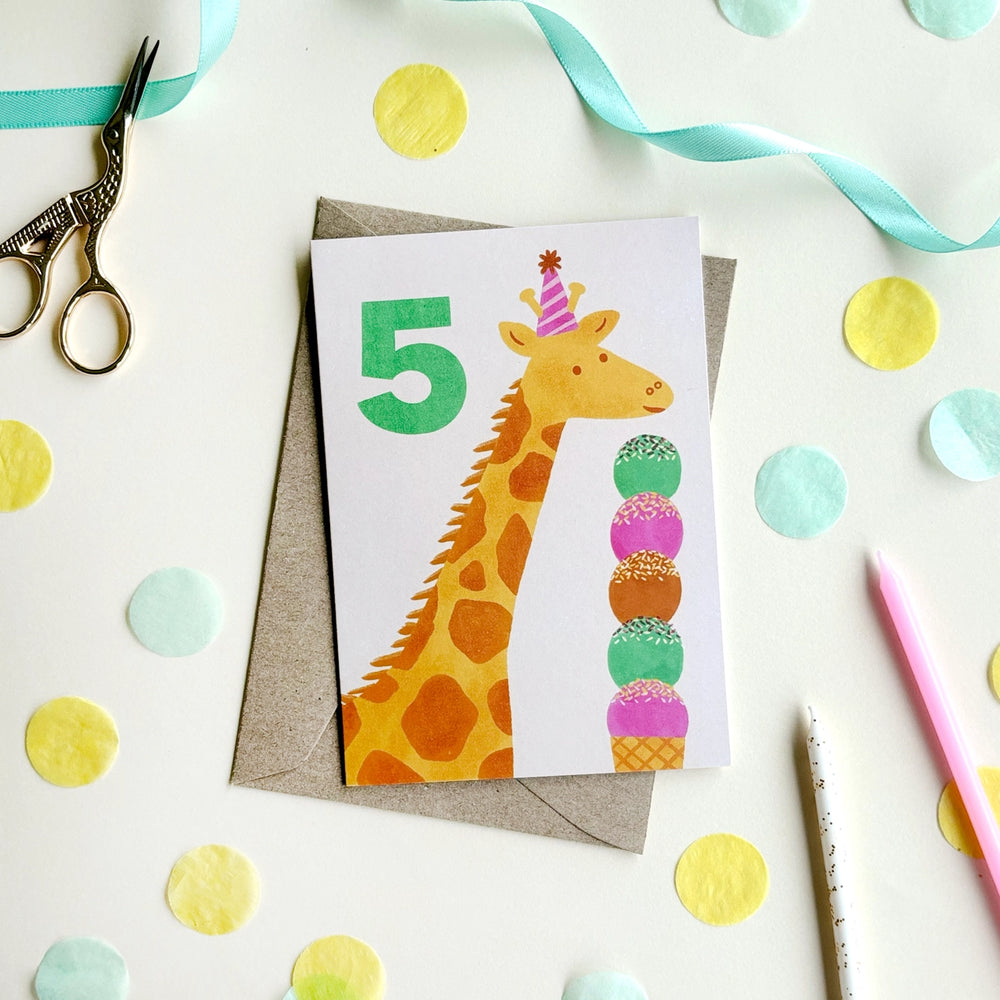 Birthday Milestone Card | 5th Birthday