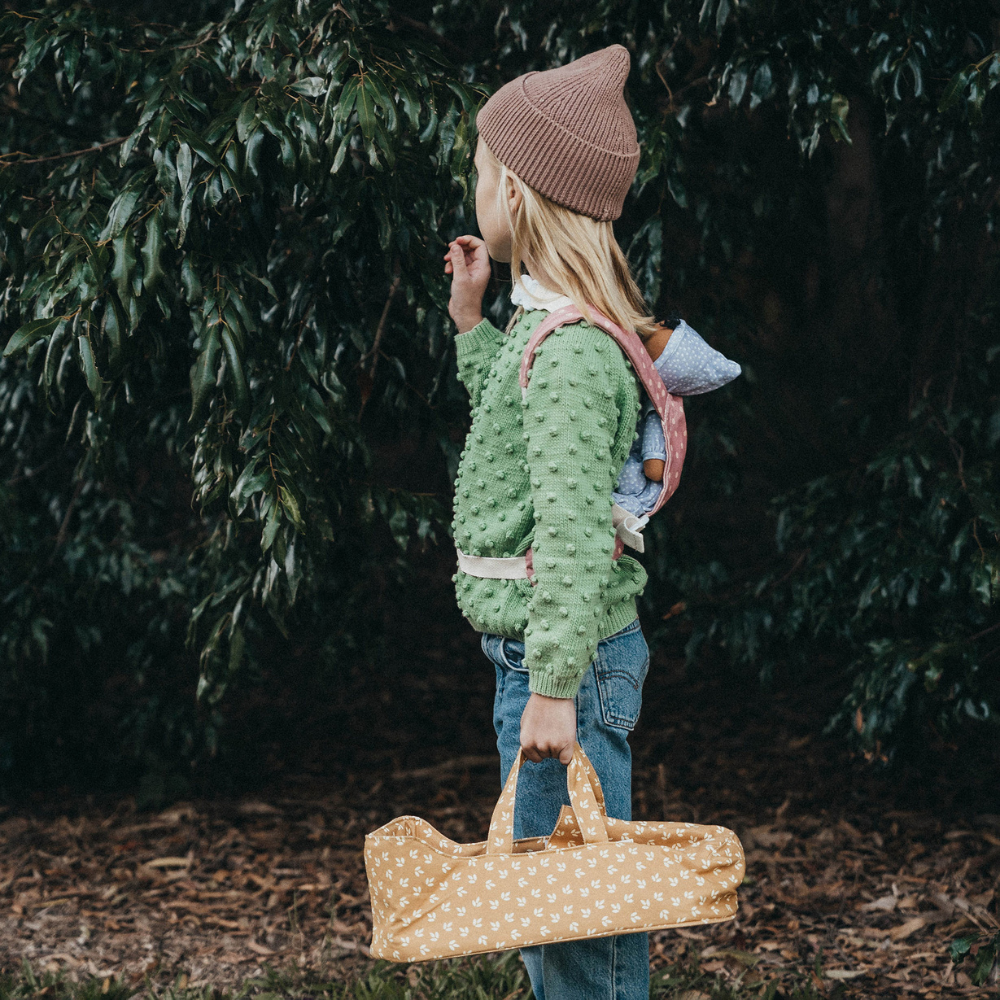 
                      
                        Dinkum Doll Carry Cot | Leaf
                      
                    