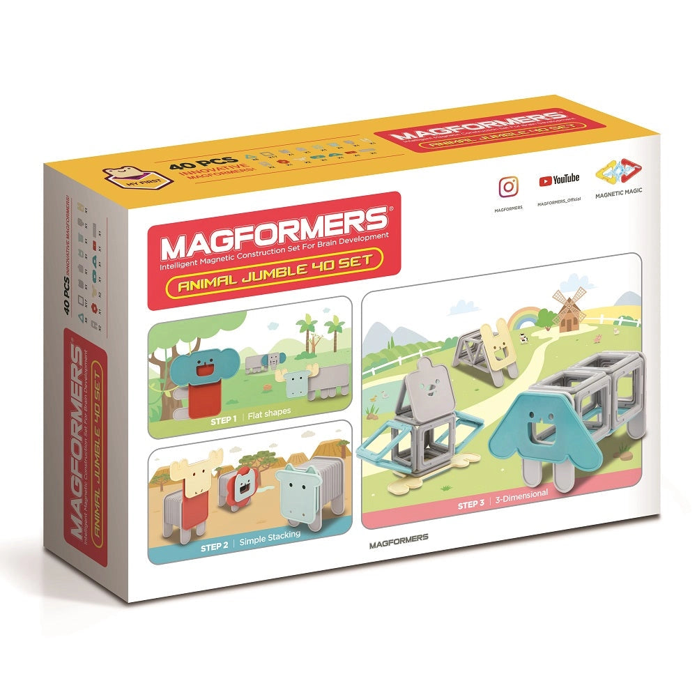 Magnetic Play My First Animal Jumble 40 Set