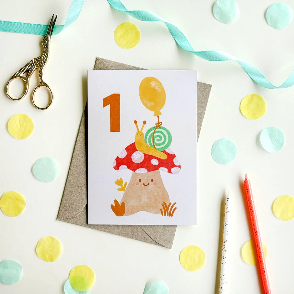 
                      
                        Birthday Milestone Card | 1st Birthday Mushroom
                      
                    